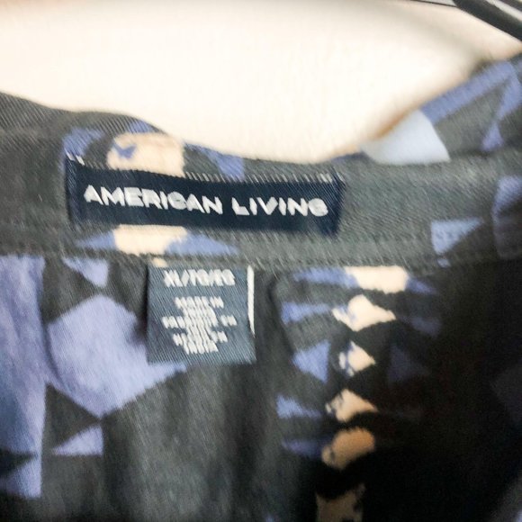 American Living Aztec Western Print Button Down - Picture 4 of 6